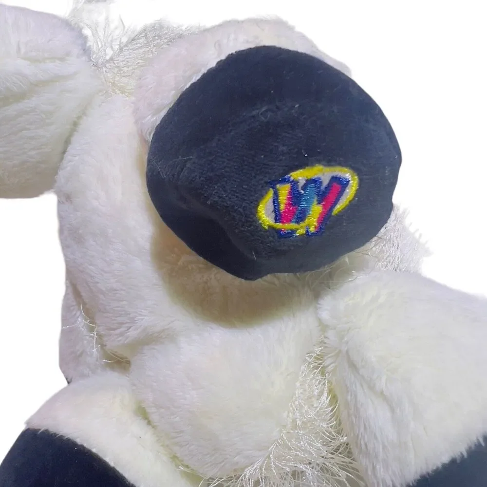 Webkinz Gamz Lil' Kinz Black & White‎ Cow 8” Beanie Plush Stuffed Toy No Code